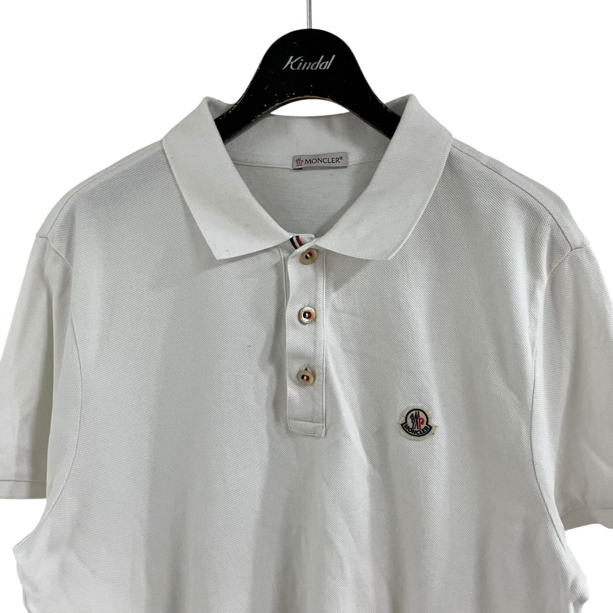 MONCLER ロゴパッチポロシャツ 古着・中古-2枚目のアイテム画像