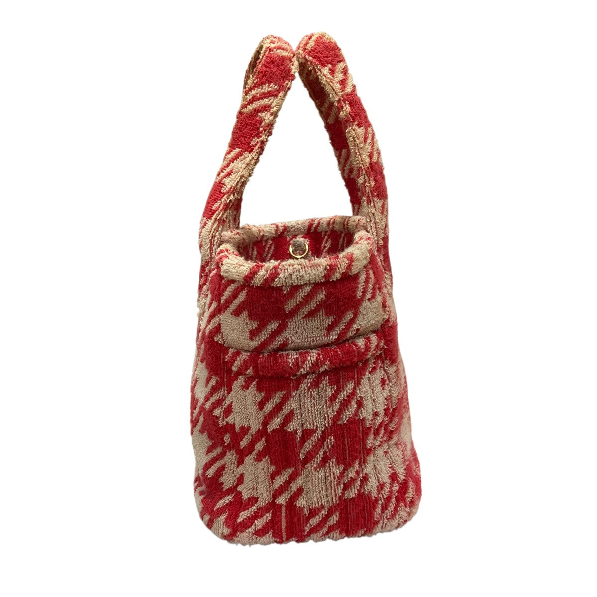 MIU MIU(ミュウミュウ) パイルハウンドトゥース テリークロス 2WAY