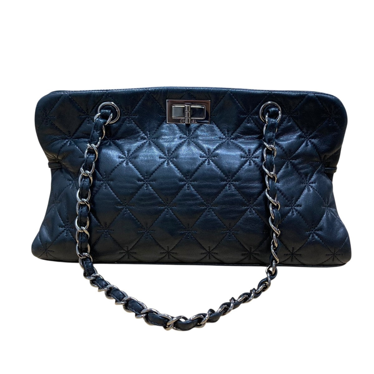 CHANEL(シャネル) ヴィンテージパテントキルティングステッチ