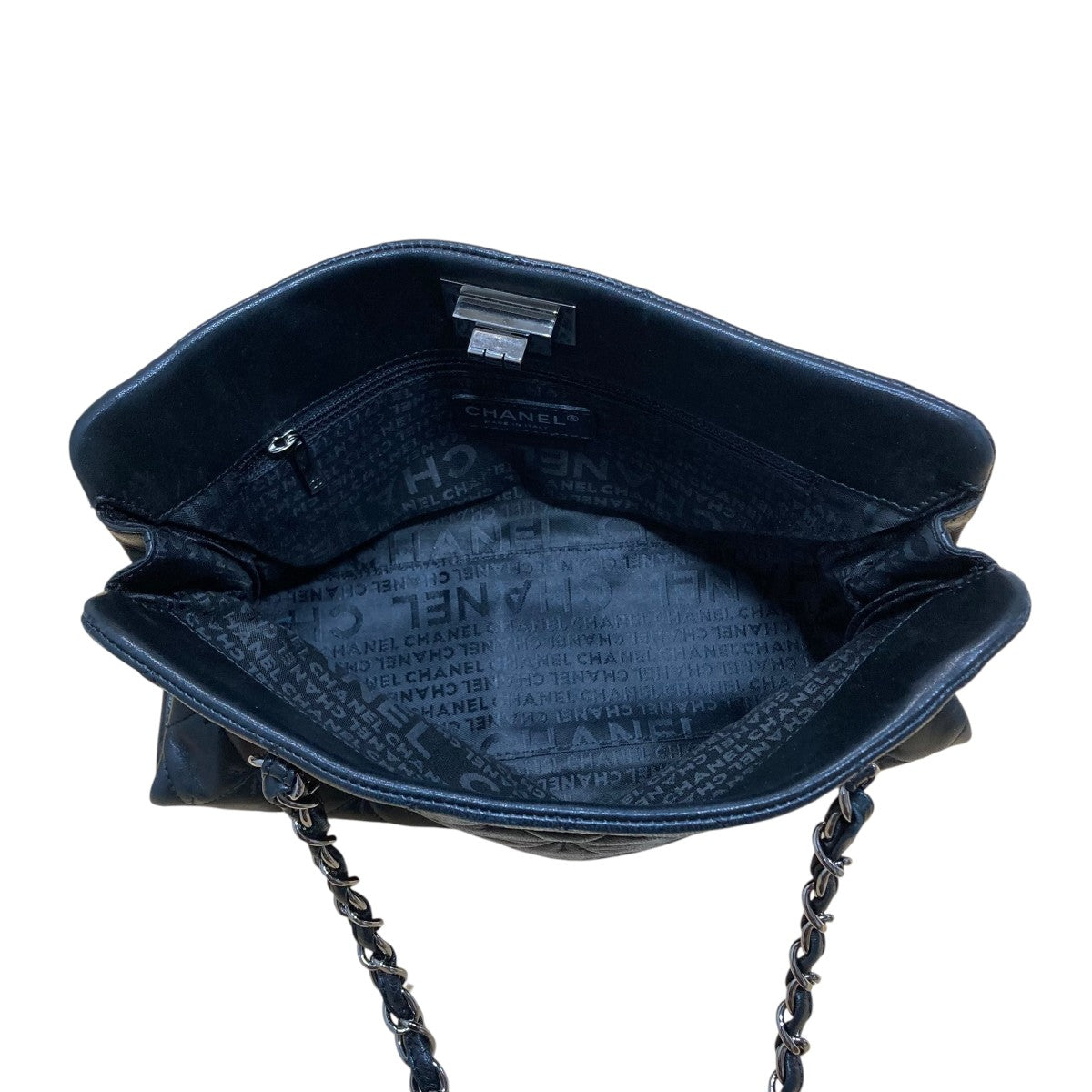 CHANEL(シャネル) ヴィンテージパテントキルティングステッチ