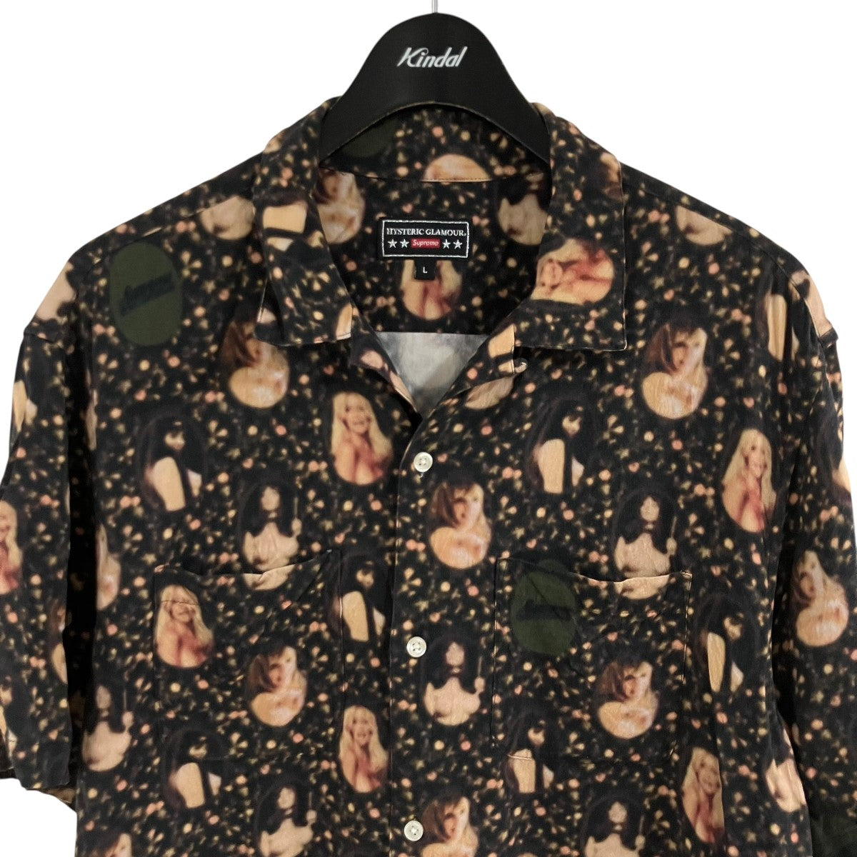 Supreme×Hysteric Glamour レーヨンオープンカラーシャツ 古着・中古-2枚目のアイテム画像