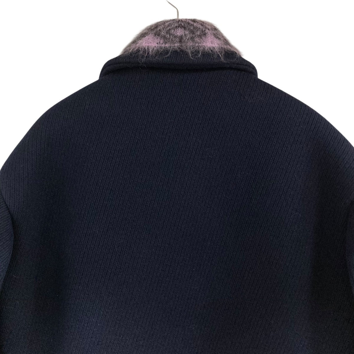 PRADA(プラダ) ロゴボタンウールPコート SGB888 S212 ネイビー