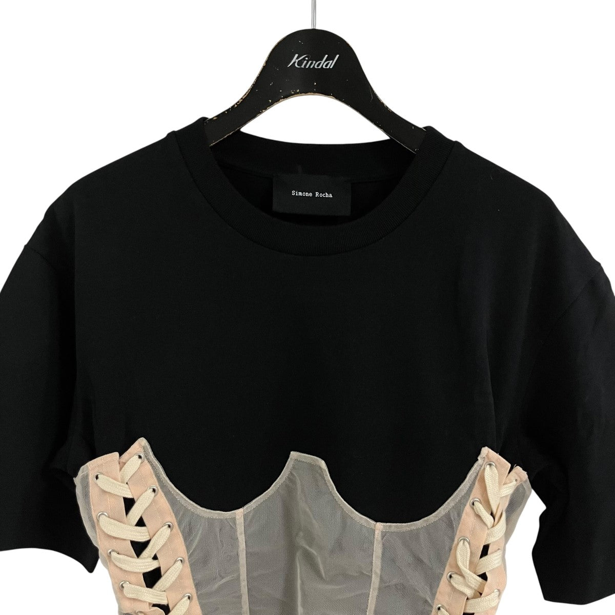 Simone Rocha チュールコルセットドッキングTシャツ 古着・中古-2枚目のアイテム画像