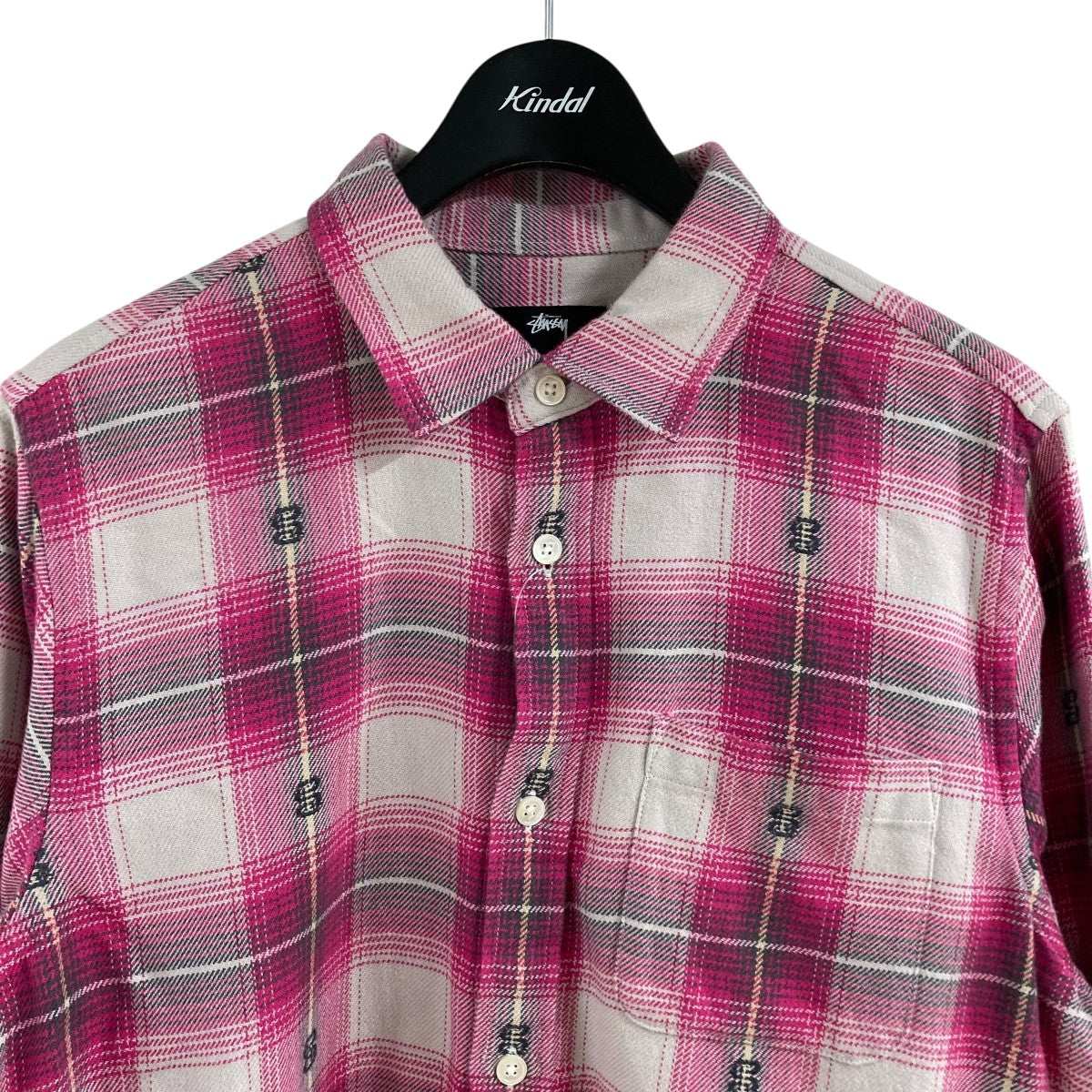 stussy(ステューシー) チェックネルシャツ 1110352 ショッキング