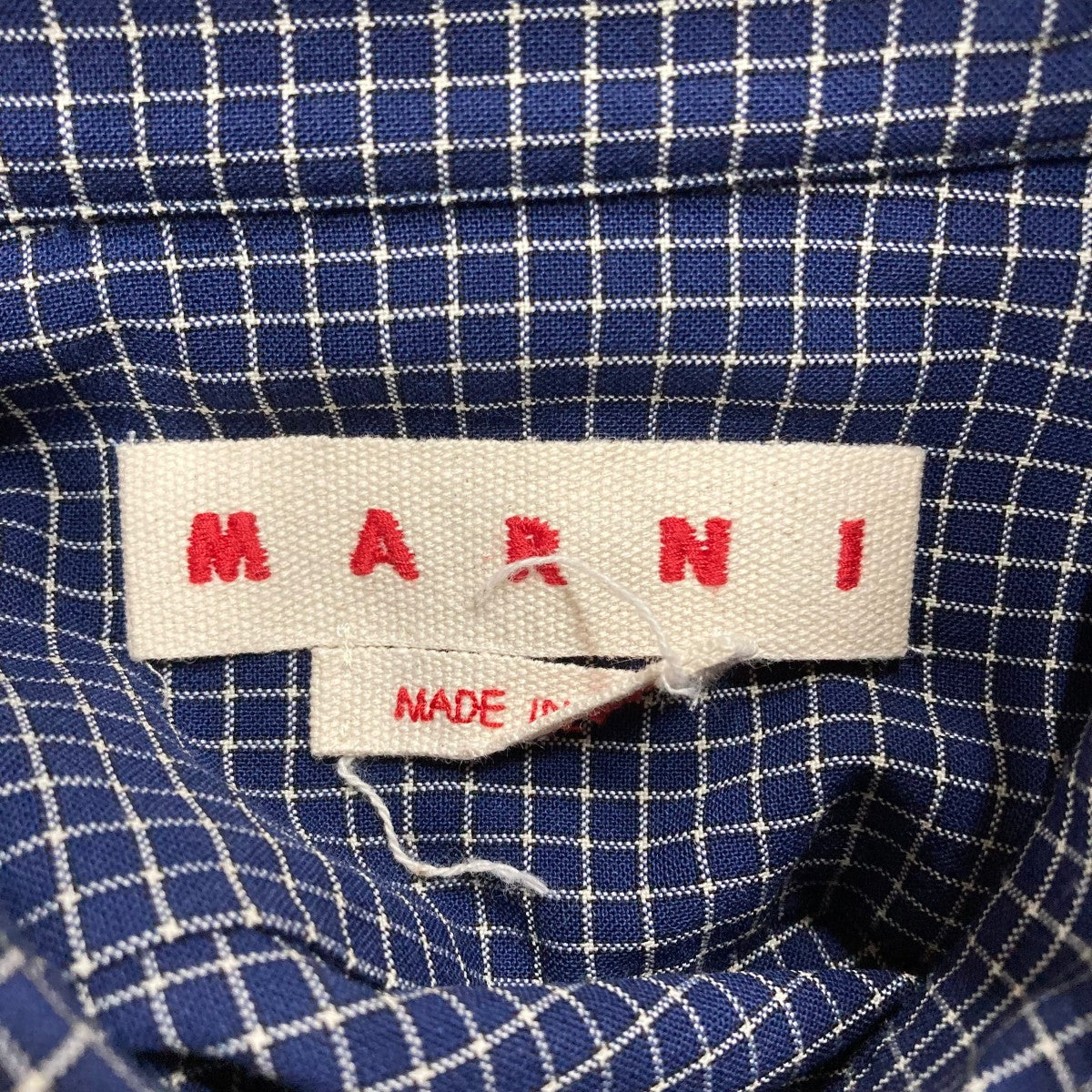 MARNI(マルニ) トロピカルウールチェックシャツ cumu0061ud