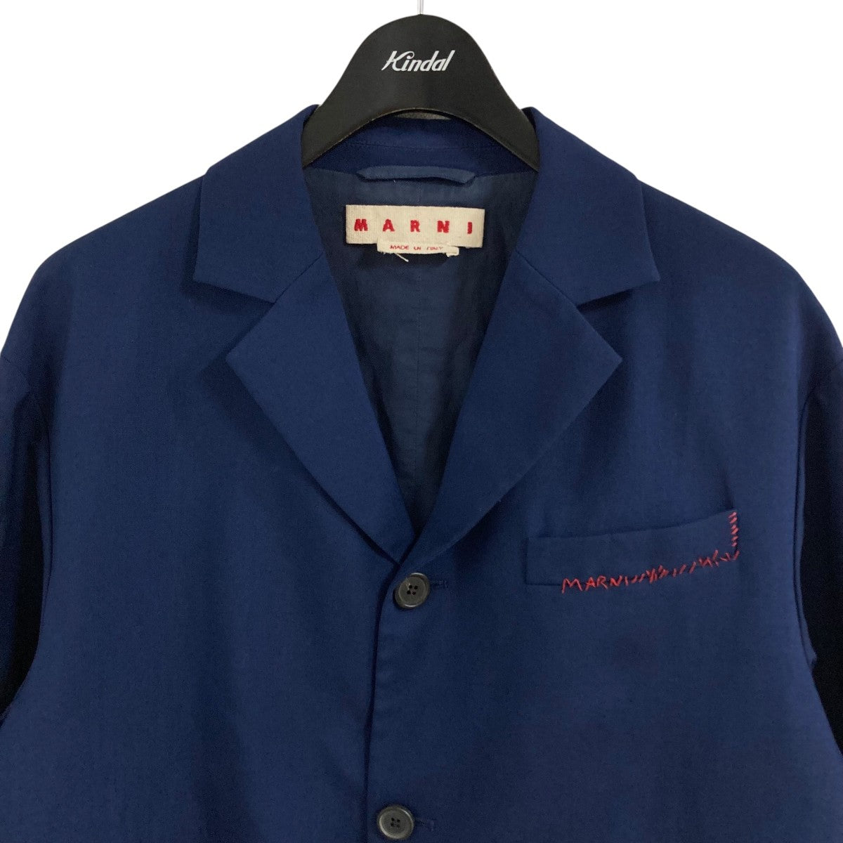 MARNI(マルニ) ステッチジャケット GUMU0067S2 ネイビー サイズ 48