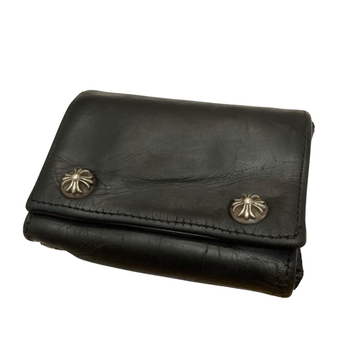 CHROME HEARTS スリーホールドコンパクトウォレット 古着・中古-1枚目のアイテム画像