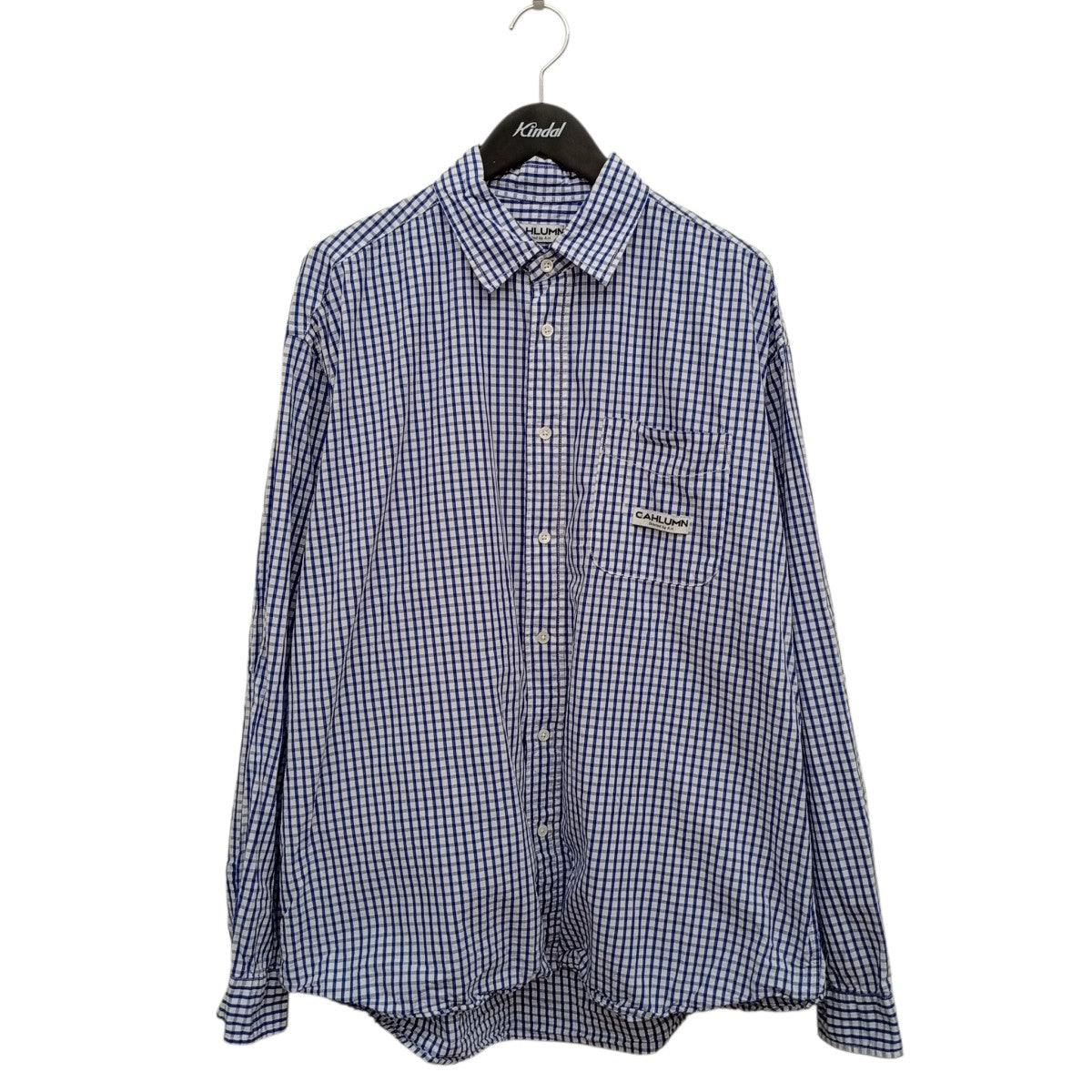 CAHLUMN ギンガムチェックブロードシャツ1000390900001 231-1036 古着・中古-1枚目のアイテム画像