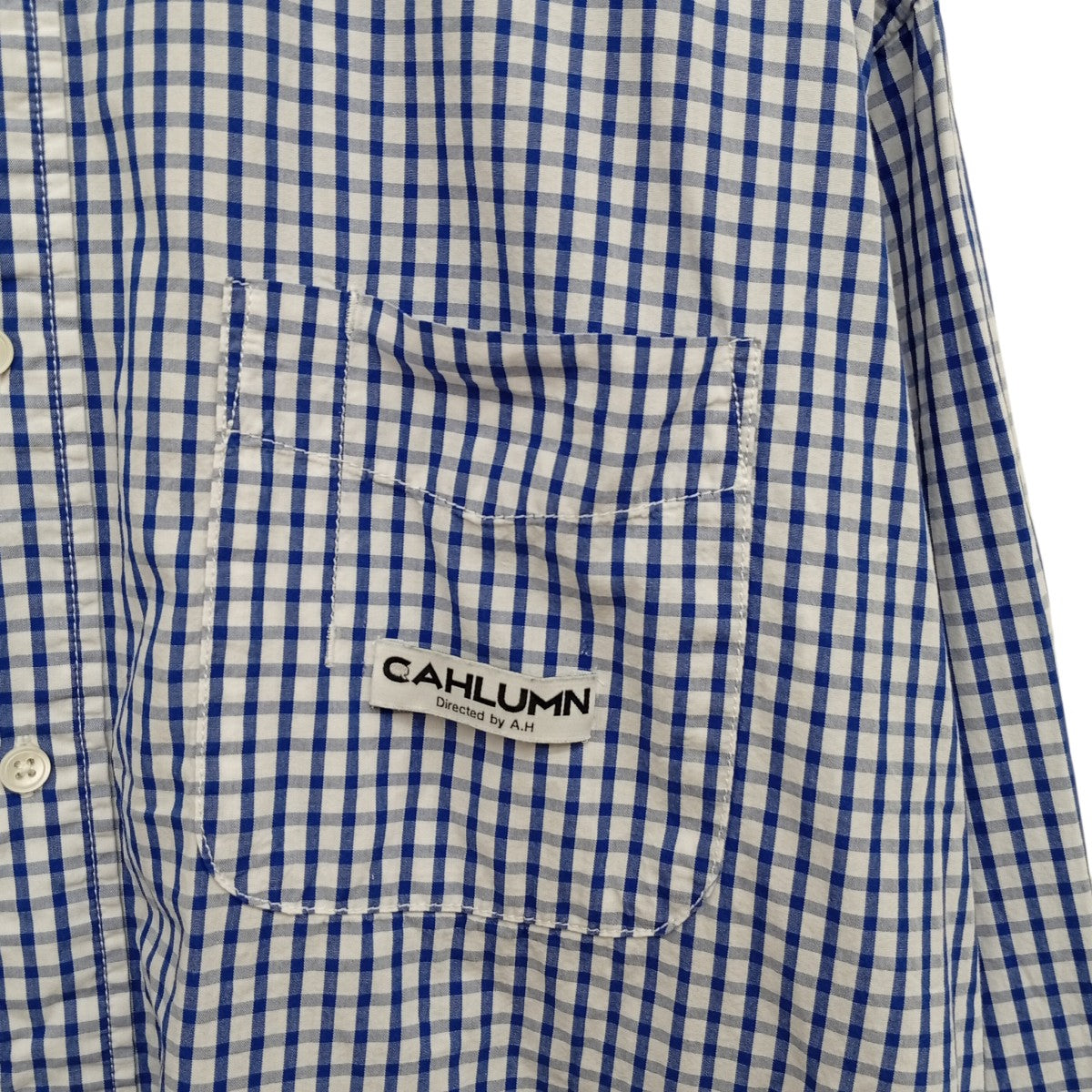 CAHLUMN ギンガムチェックブロードシャツ1000390900001 231-1036 古着・中古-6枚目のアイテム画像