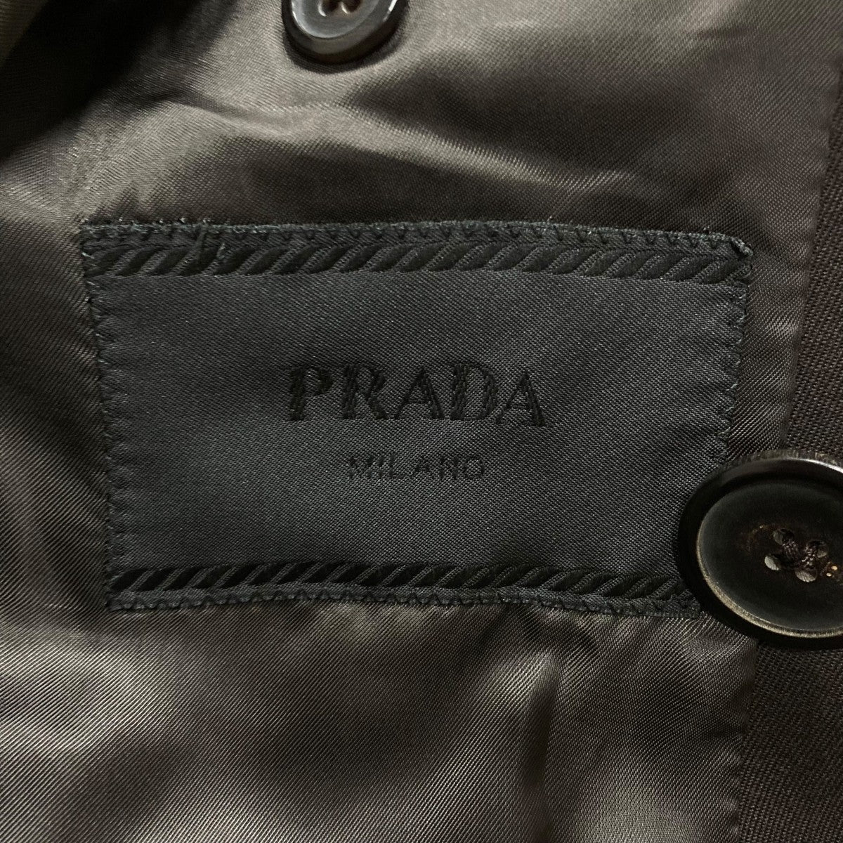 PRADA(プラダ) ダブルブレストウールジャケット UGI302 ブラウン