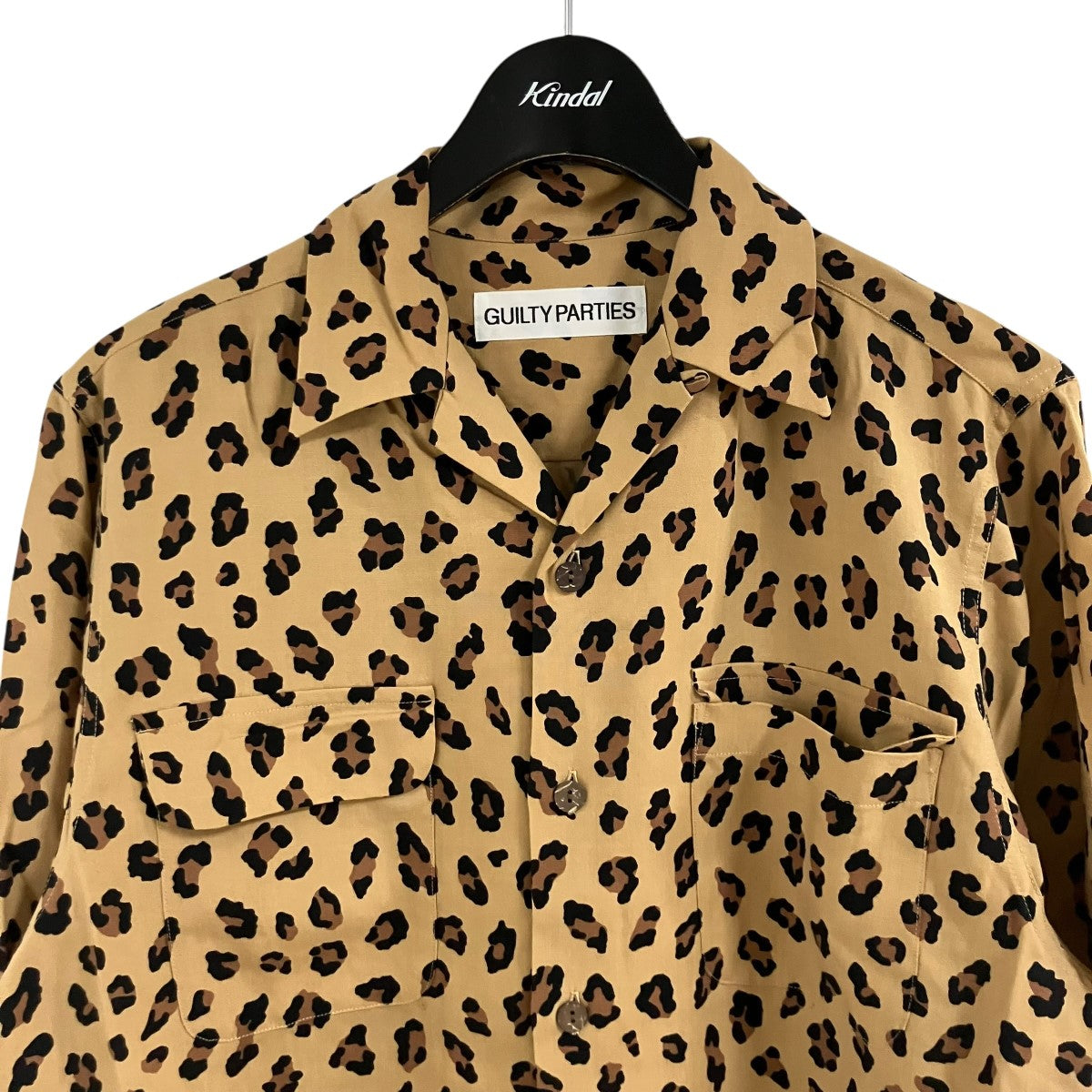 WACKO MARIA レオパード柄シャツ 古着・中古-2枚目のアイテム画像