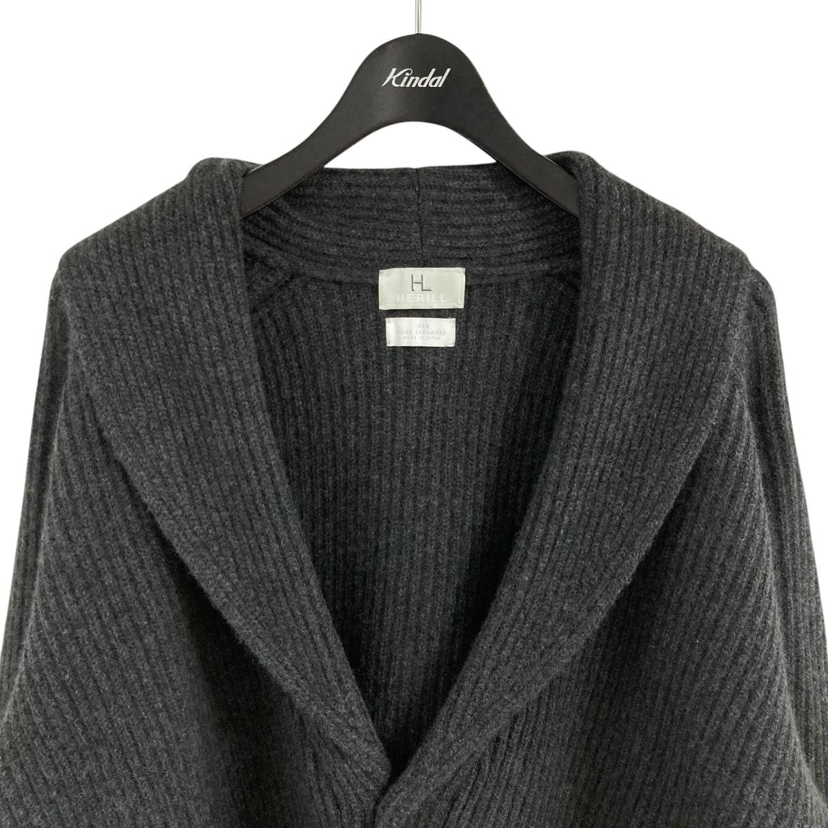 HERILL(ヘリル) カシミヤショールカラーカーディガン 22-080-HL-8320-3
