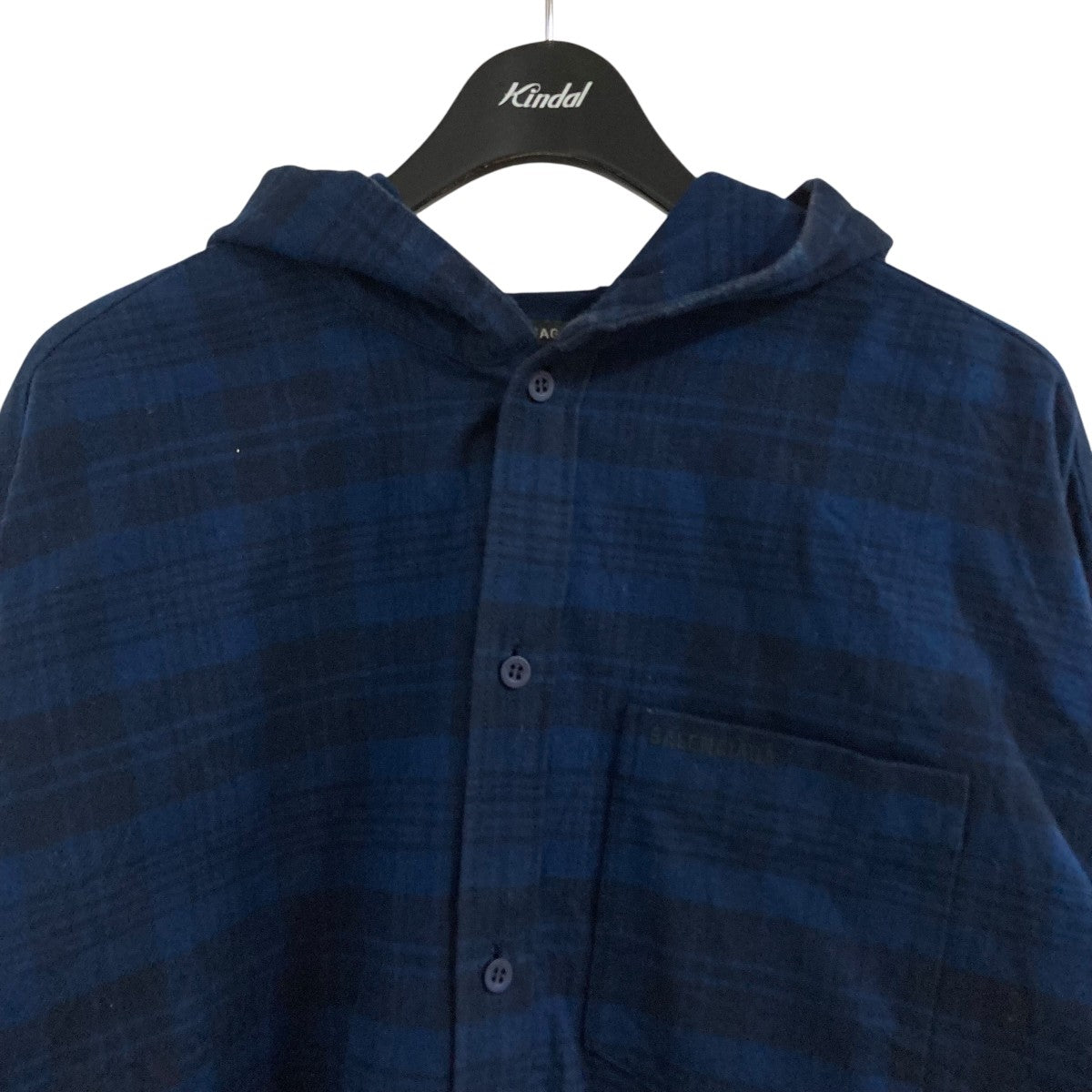 BALENCIAGA(バレンシアガ) フーディチェックシャツ 720109 TNM35