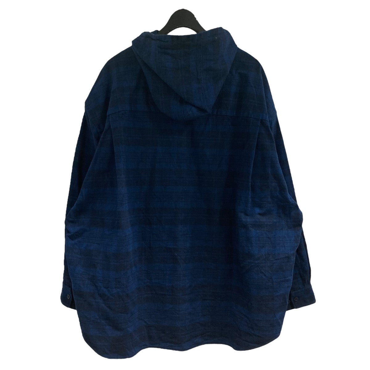 BALENCIAGA 22AW フーディチェックシャツ BALENCIAGA 22AW Flannel Hooded Shirt