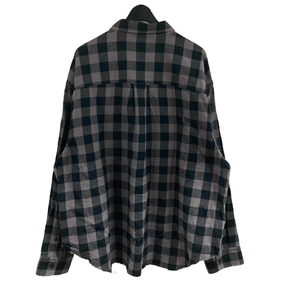 BALENCIAGA(バレンシアガ) チェックシャツ 681007 TKM39 ブラック