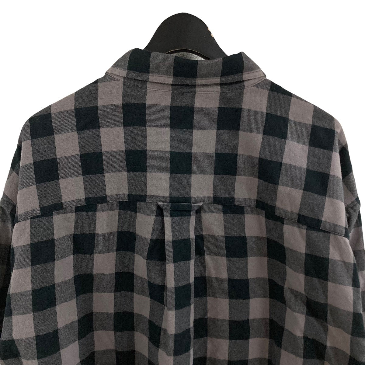 BALENCIAGA(バレンシアガ) チェックシャツ 681007 TKM39 ブラック