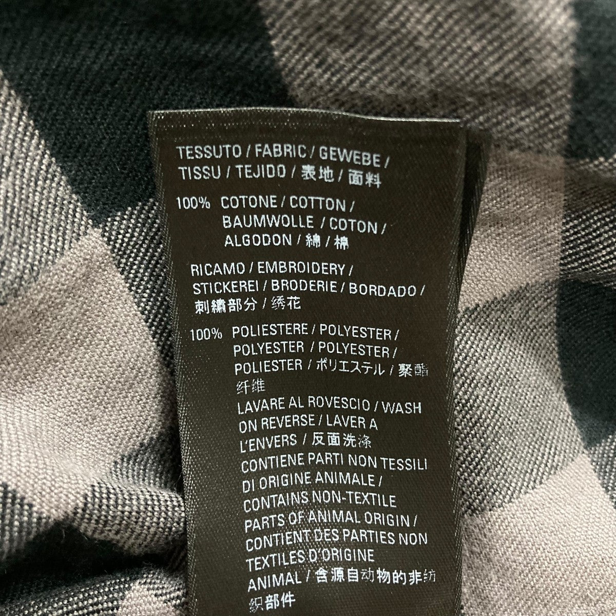 BALENCIAGA(バレンシアガ) チェックシャツ 681007 TKM39 ブラック