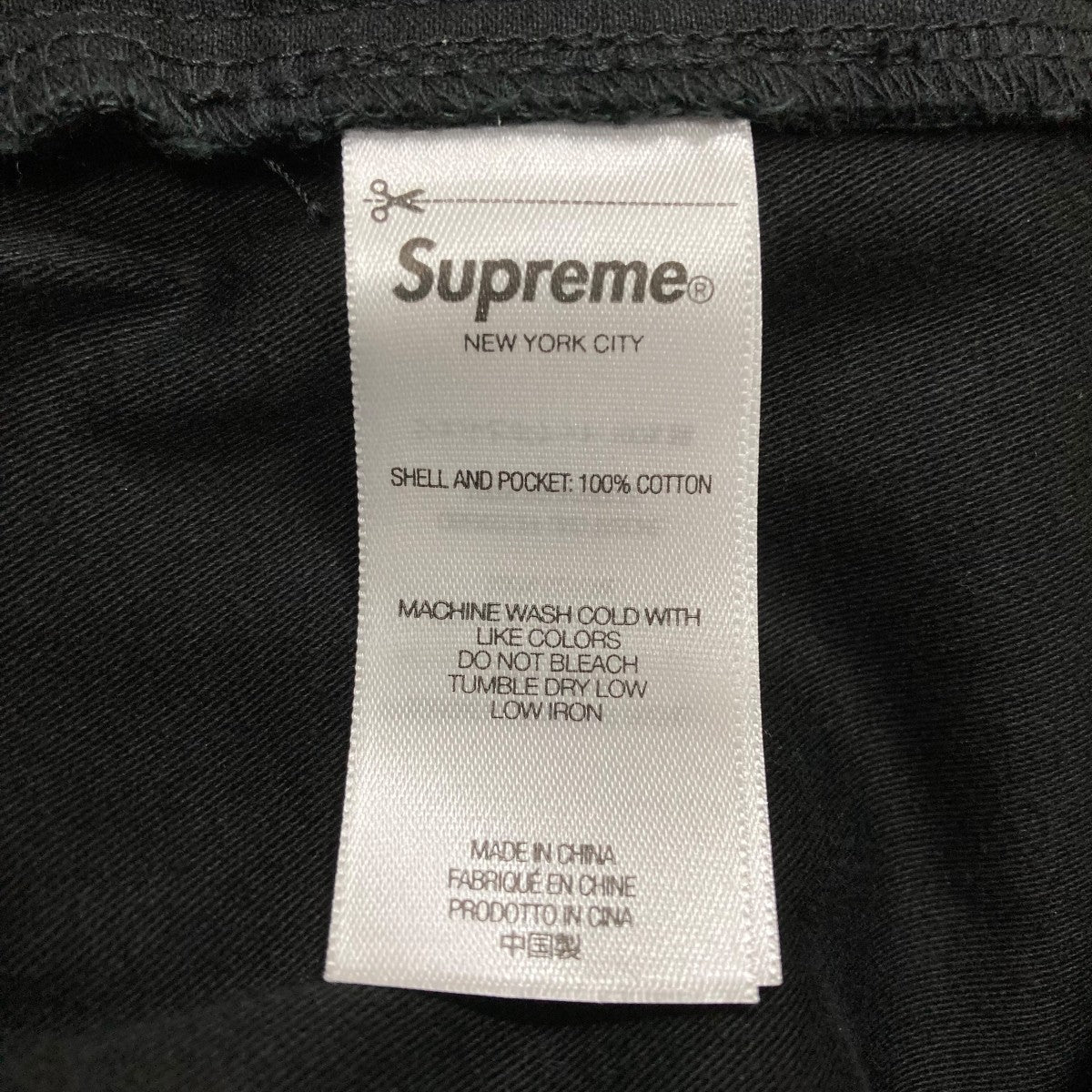 【美品】Supreme ブラック カーゴパンツ　32 Supreme(シュプリーム) カーゴパンツ ブラック サイズ 32｜【公式