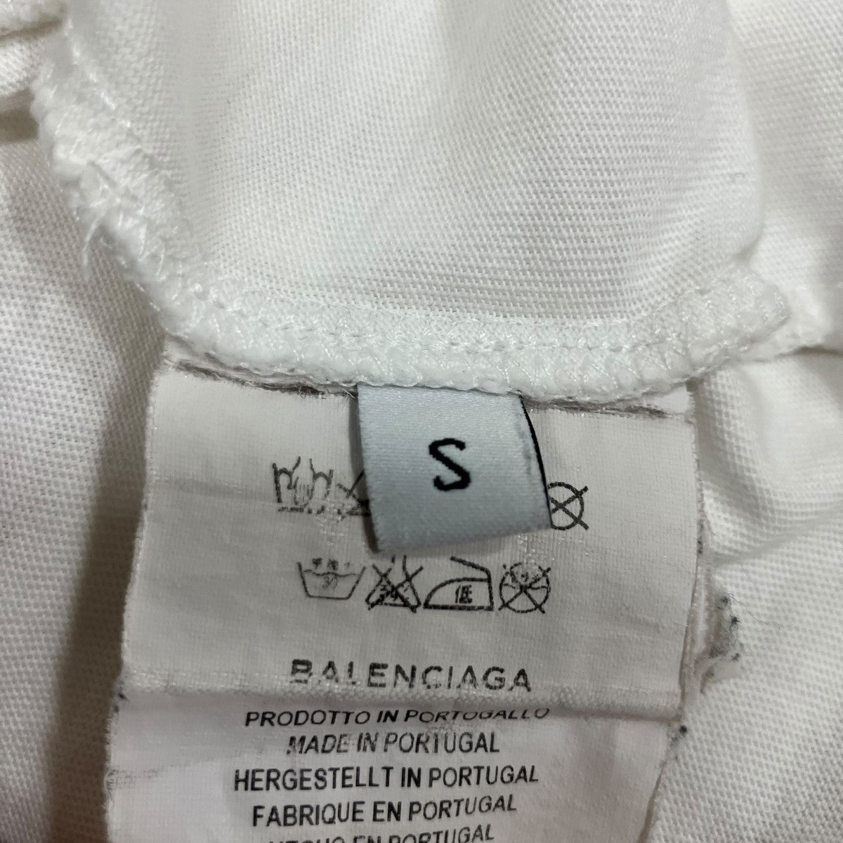 BALENCIAGA(バレンシアガ) 半袖Tシャツ 489862 ホワイト サイズ S