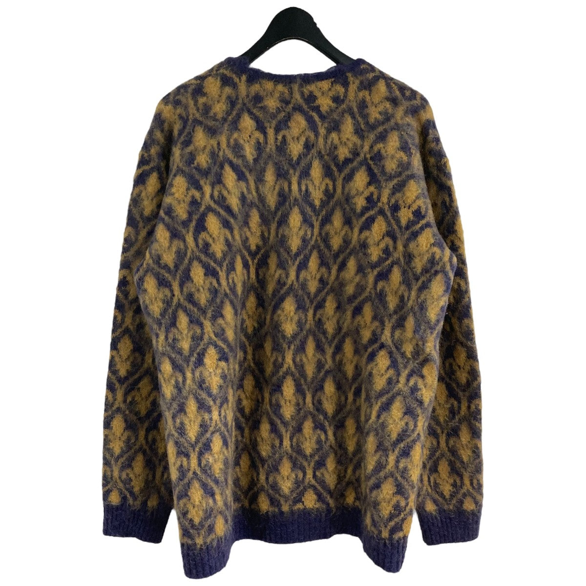 Needles(ニードルズ) モヘアカーディガン PU311 イエロー×ブルー