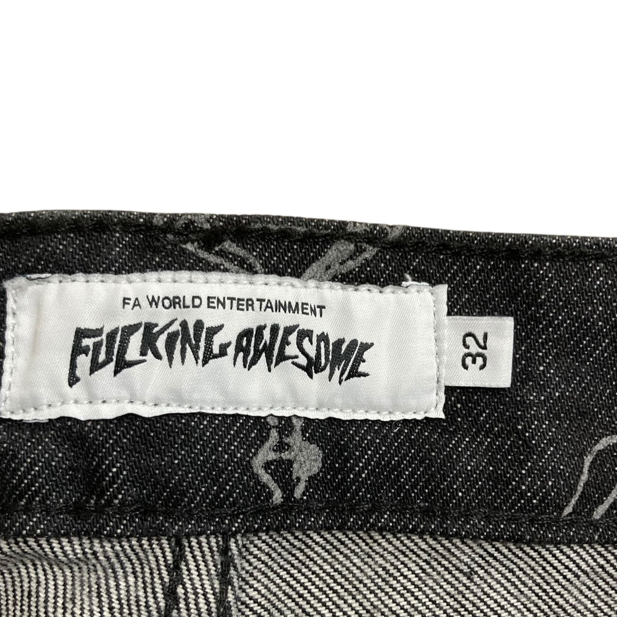 Fucking Awesome(ファッキングオーサム) デニムパンツ ブラック サイズ