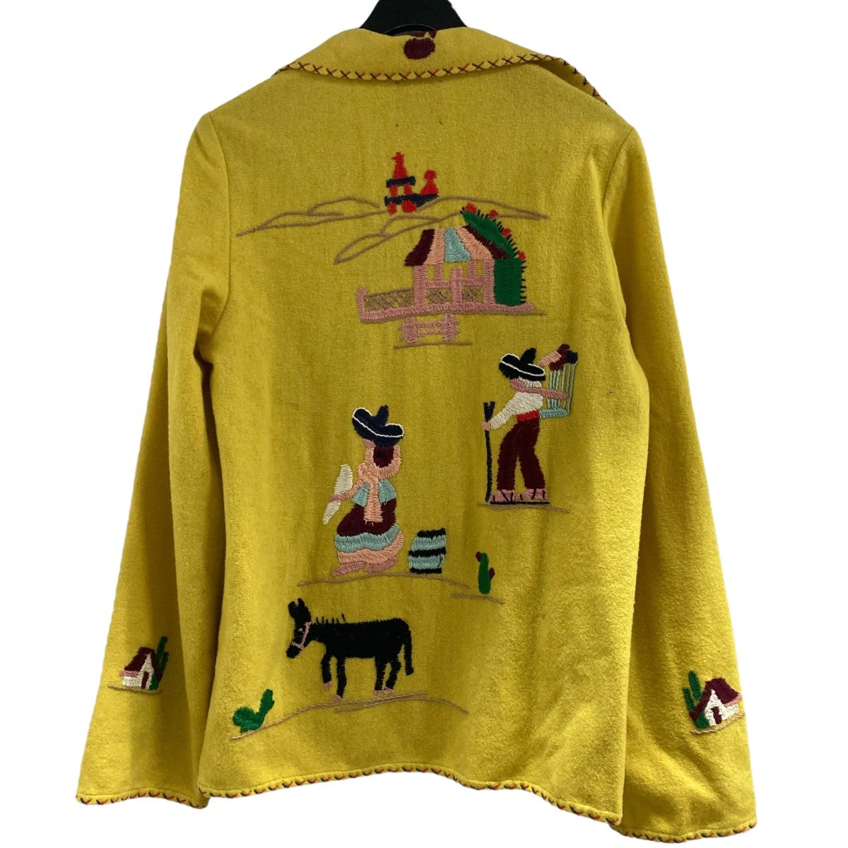 6(ROKU) BEAUTY＆YOUTH×Dahl´Ia メキシカンジャケット イエロー サイズ