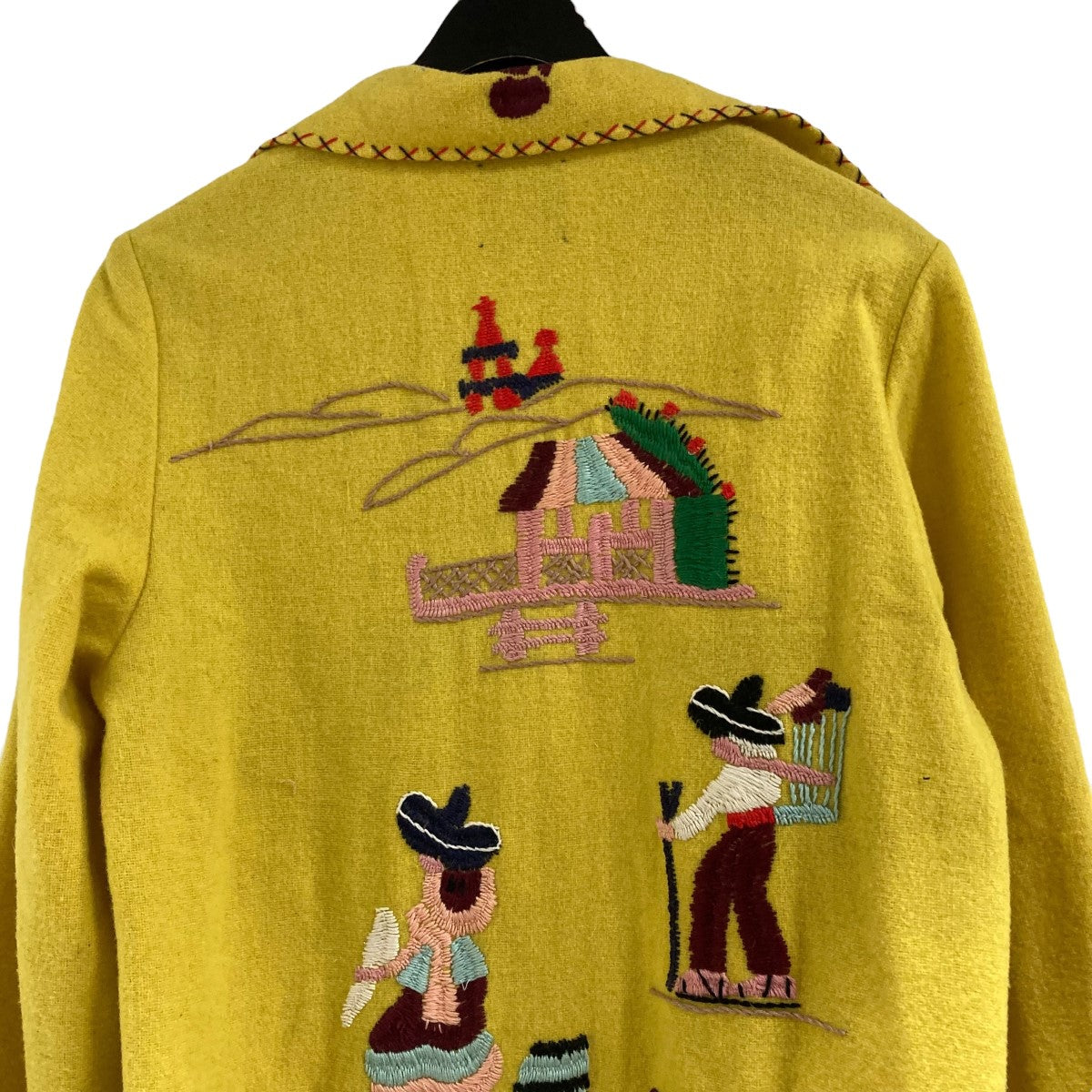 6(ROKU) BEAUTY＆YOUTH×Dahl´Ia メキシカンジャケット イエロー サイズ