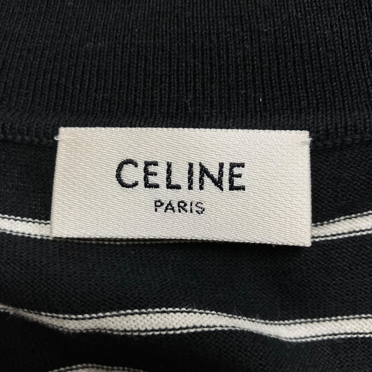 CELINE トリオンフボーダーポロシャツ 古着・中古-5枚目のアイテム画像