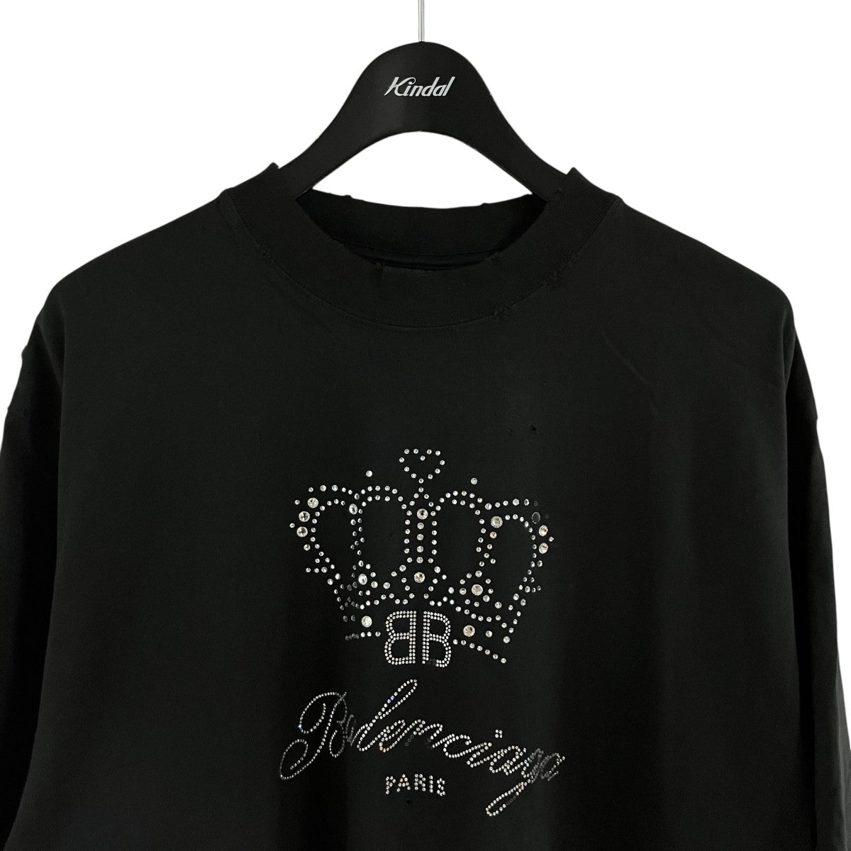 BALENCIAGA ヴィンテージ風ロゴTシャツ 古着・中古-2枚目のアイテム画像