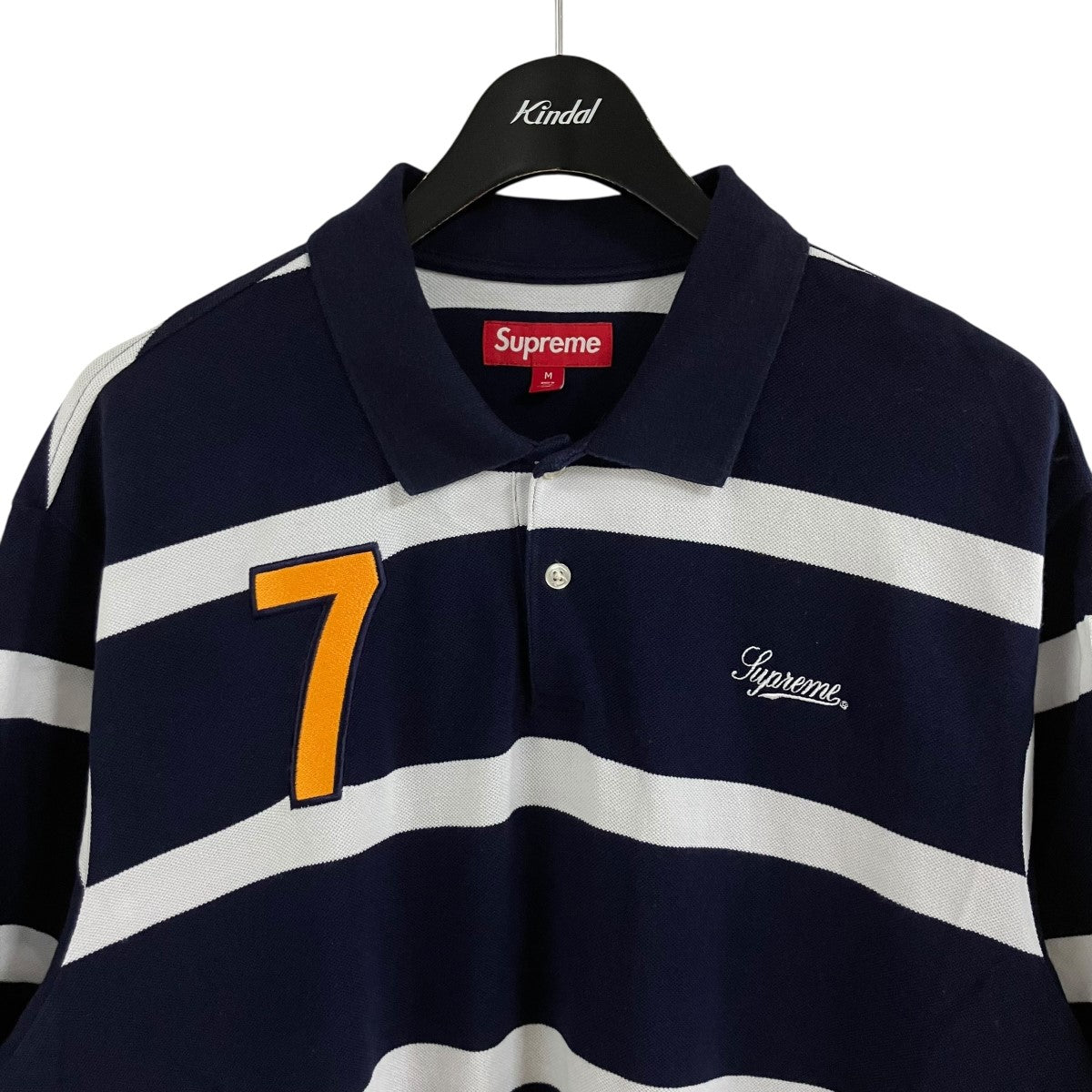 Supreme(シュプリーム) ネイビーストライプポロシャツ ブラック