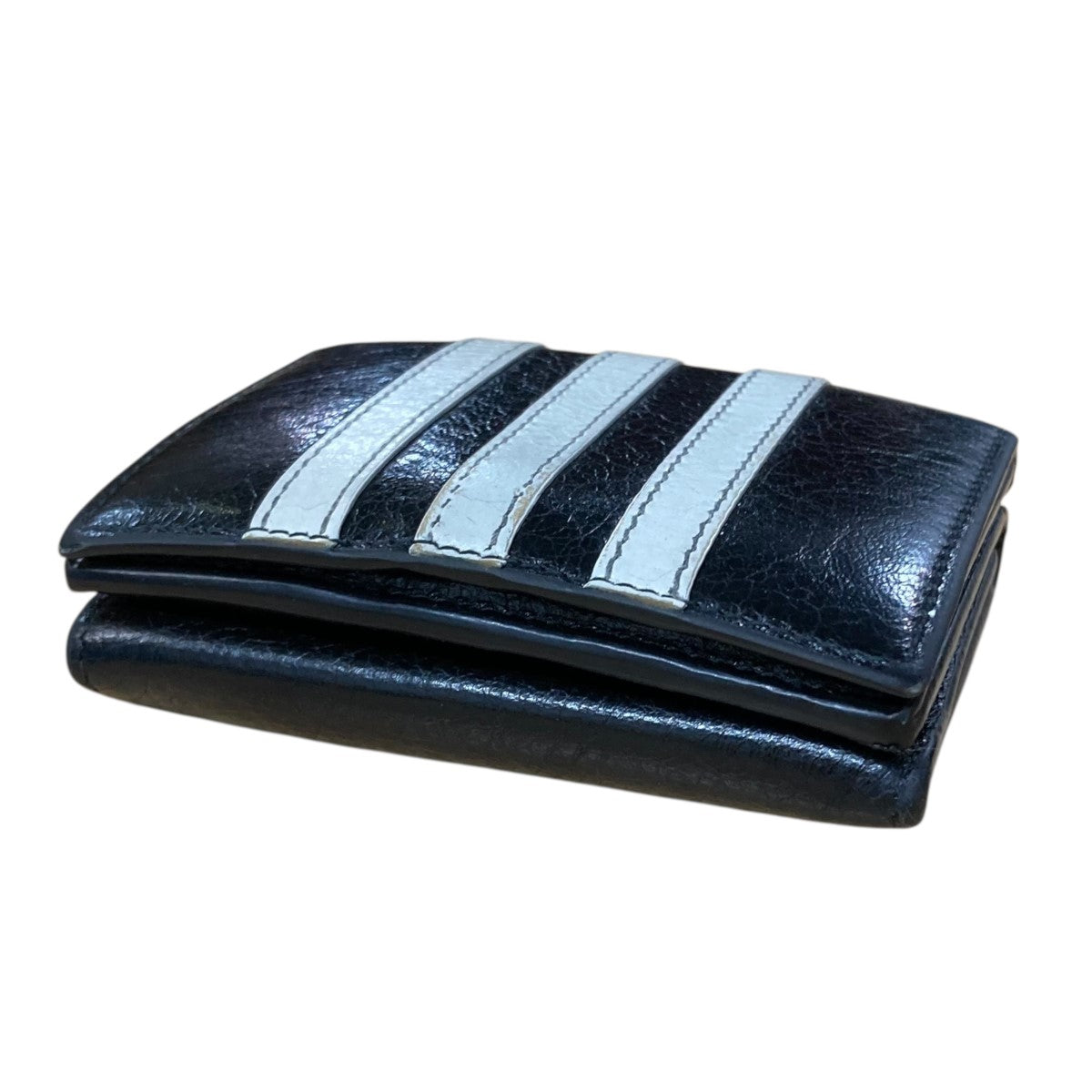 BALENCIAGA×adidas 3つ折り財布 721893 P-1317 ブラック｜【公式