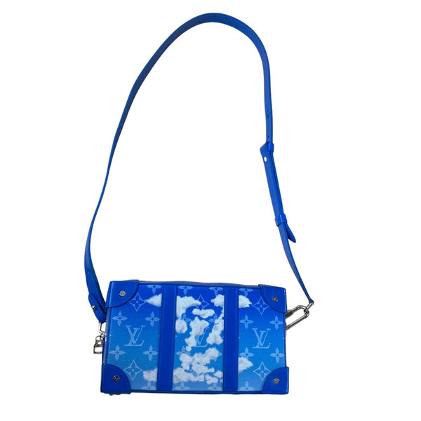 ルイヴィトン LOUIS VUITTON ソフトトランクウォレット  M45432 モノグラムクラウズ 雲 斜め掛け カバン ポシェット 長財布 クラッチバッグ ショルダーバッグ レザー ブルー LOUIS VUITTON ルイヴィトン M45432 モノグラムクラウズ 雲 ソフト