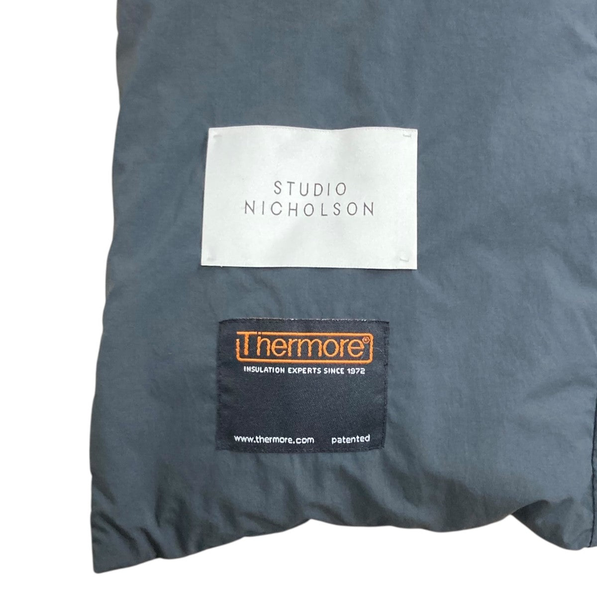 STUDIO NICHOLSON(スタジオニコルソン) パデッドマフラー ブラック