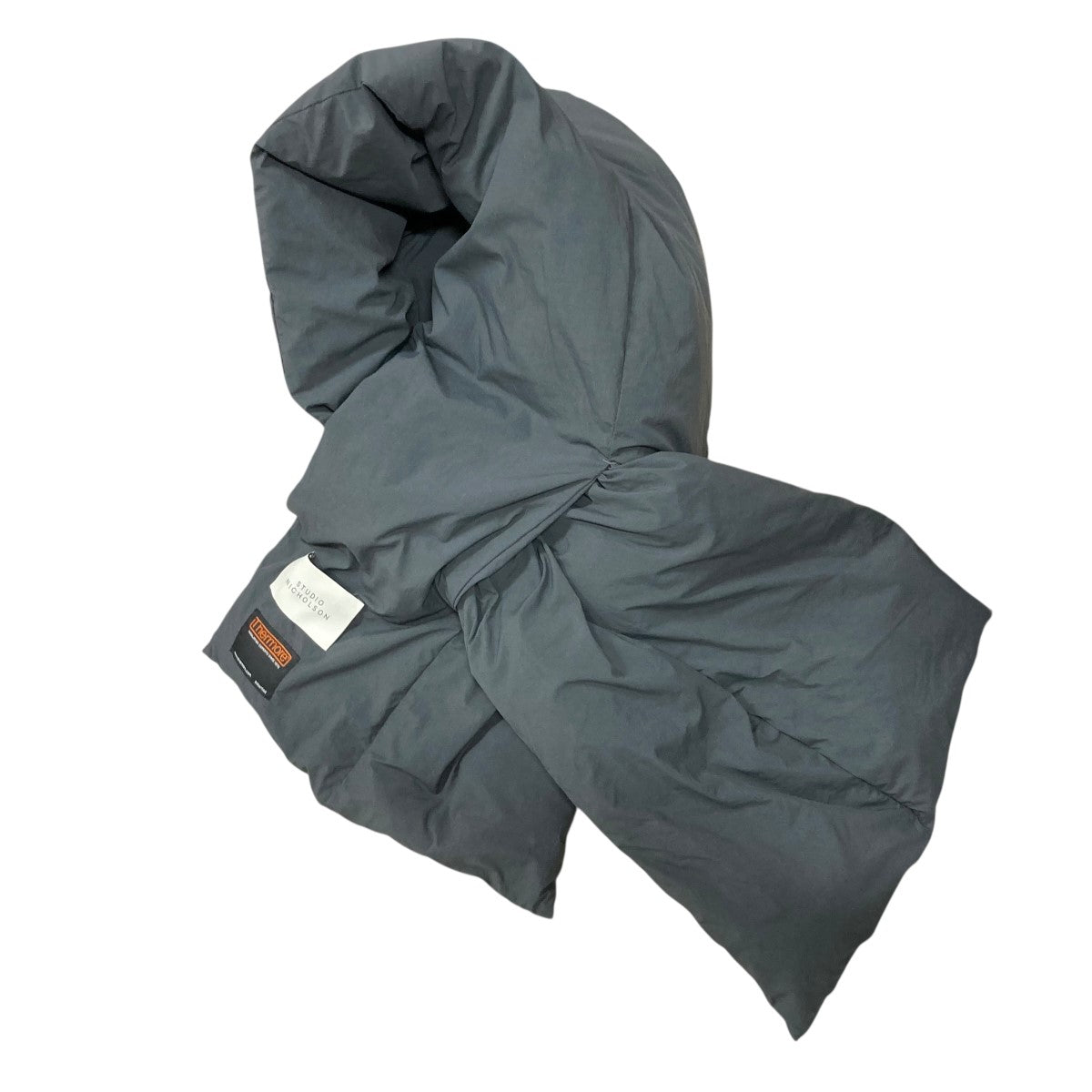 STUDIO NICHOLSON(スタジオニコルソン) パデッドマフラー ブラック