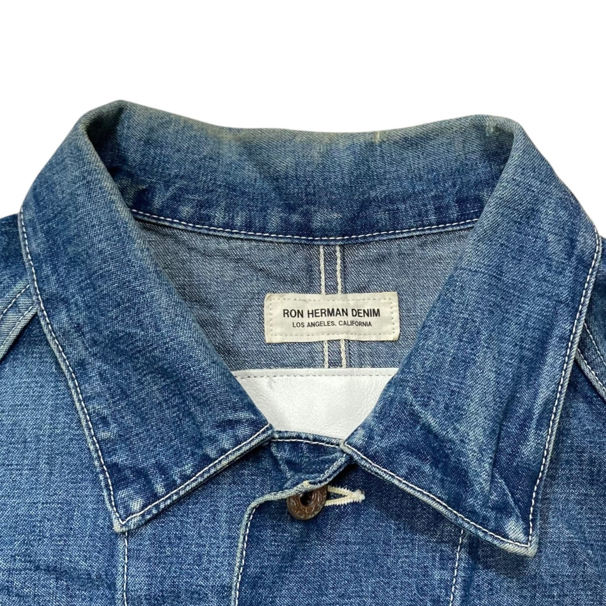 RON HERMAN DENIM カバーオール　Sサイズ　ペイント　ダメージ加工 Ron Herman(ロンハーマン) ペイント 加工 デニムカバーオール デニム