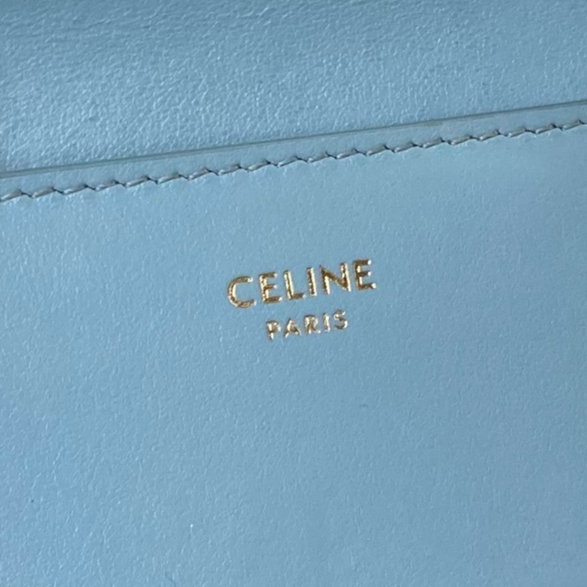 セリーヌ　トリオンフ　財布　ライトブルー CELINE セリーヌ トリオンフ コンパクトウォレット ライトブルー
