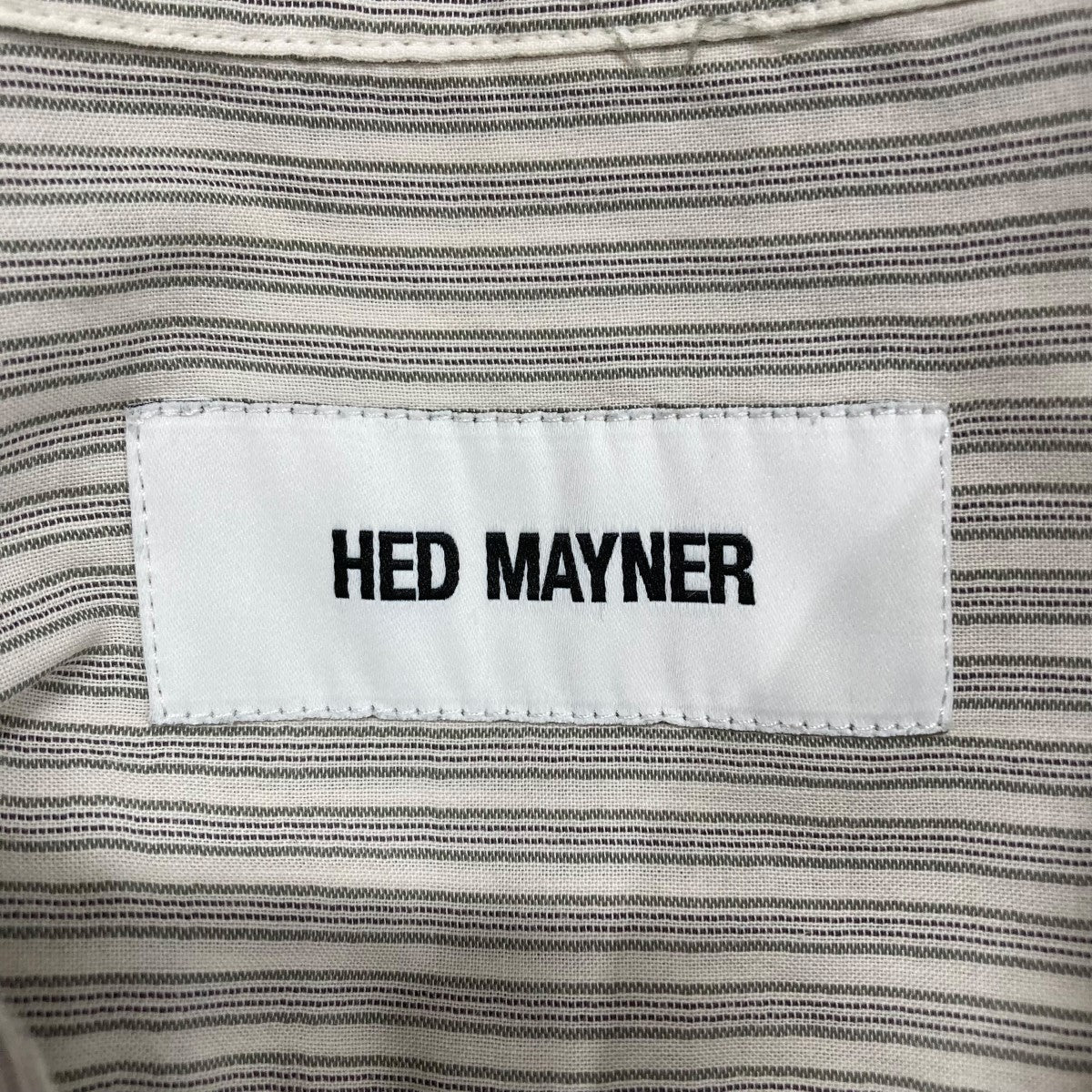 Hed Mayner ストライプシャツ 古着・中古-5枚目のアイテム画像