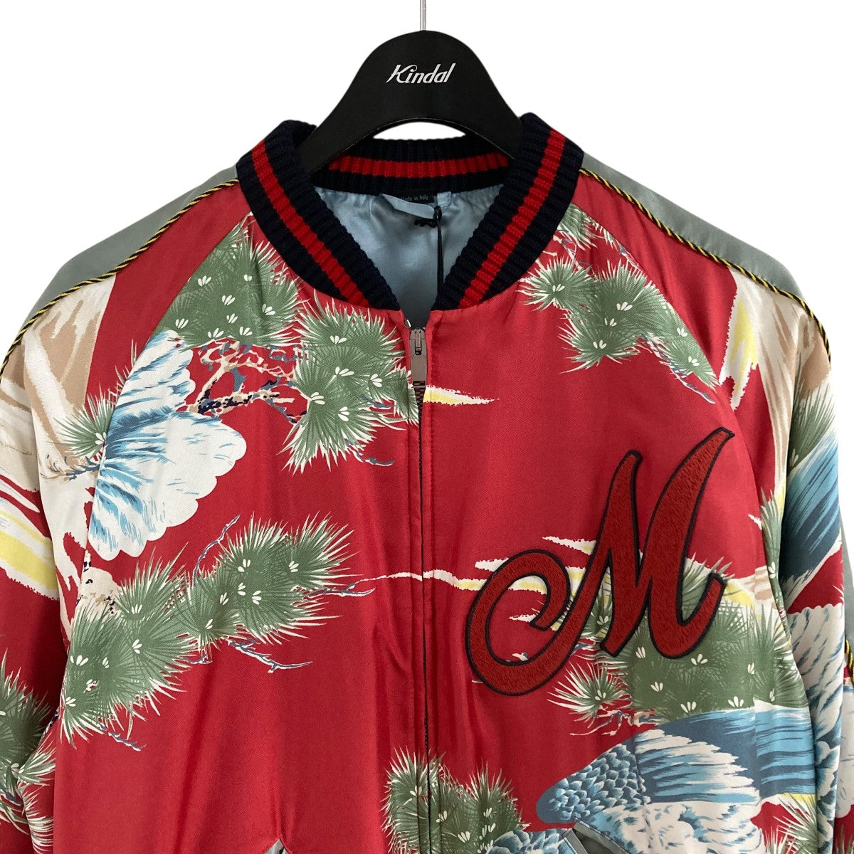 GUCCI(グッチ) DIY イーグルプリント スカジャン 614441 レッド×マルチ