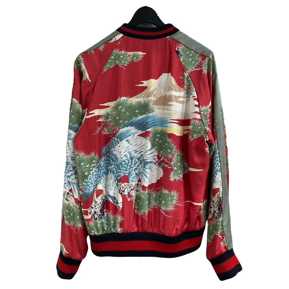 GUCCI DIY スカジャン GUCCI - グッチ☆DIYタイガードラゴン刺繍リバーシブルスカジャン