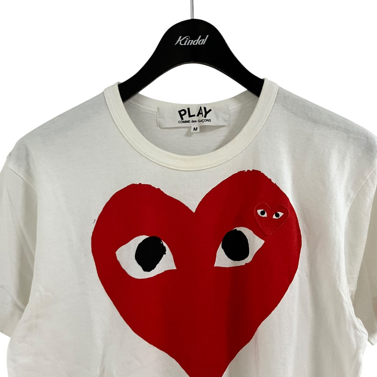 PLAY COMME des GARCONS ハートTシャツ 古着・中古-2枚目のアイテム画像