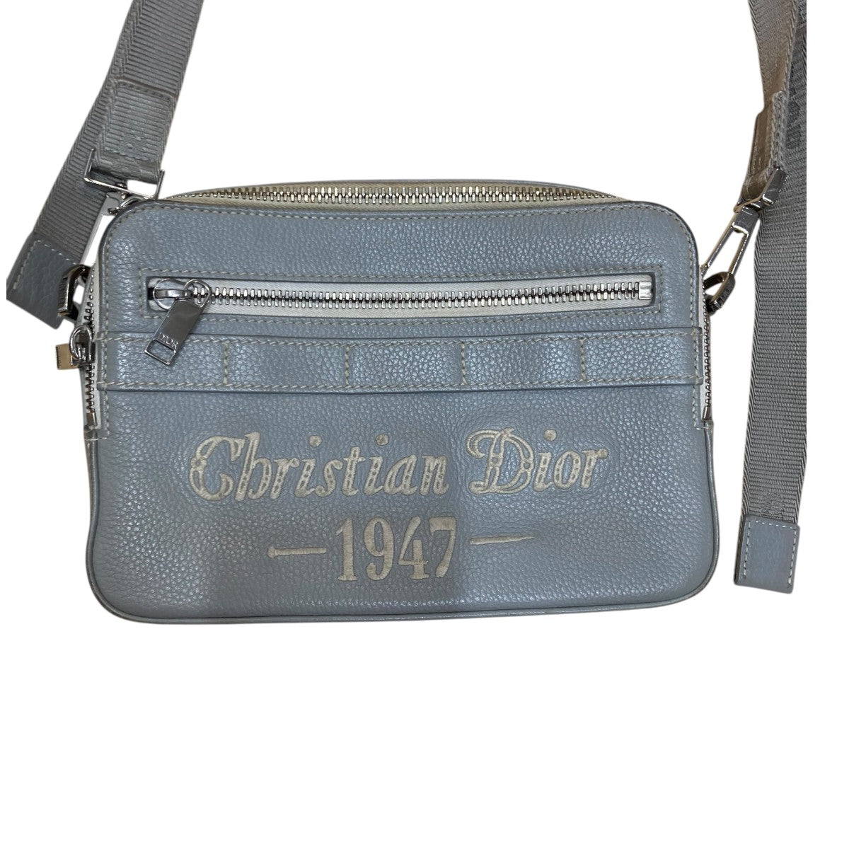 Christian Dior 1947 ショルダーバッグ グレー DIOR(ディオール) サファリ 1947シグネチャーショルダーバッグ 11-BO