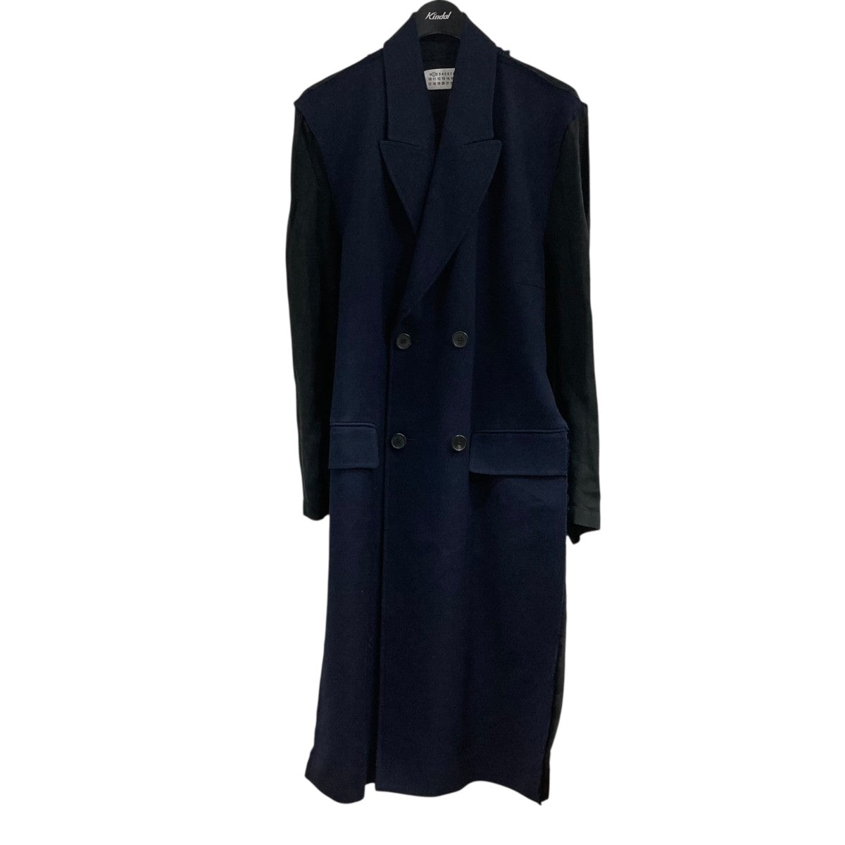 MM6 Maison Margiela トレンチコート ネイビー MM6 Maison Margiela(マルタンマルジェラ) 無地ﾊの字ﾎﾟｹｯﾄ ｵｰﾊﾞｰｻｲｽﾞ