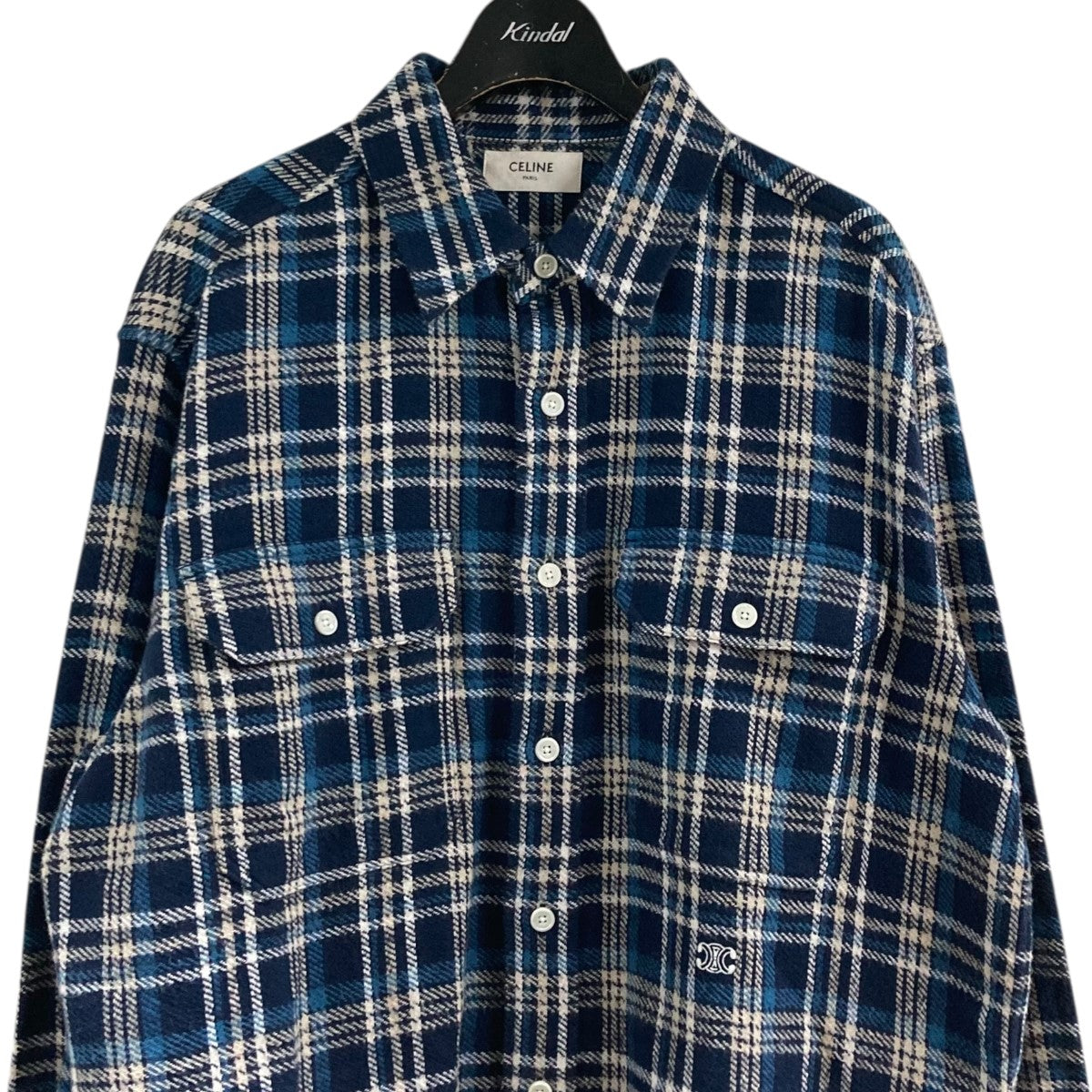 CELINE ランバージャック ルーズシャツ チェック / コットン CELINE ランバージャック ルーズシャツ チェック / コットン CELINE