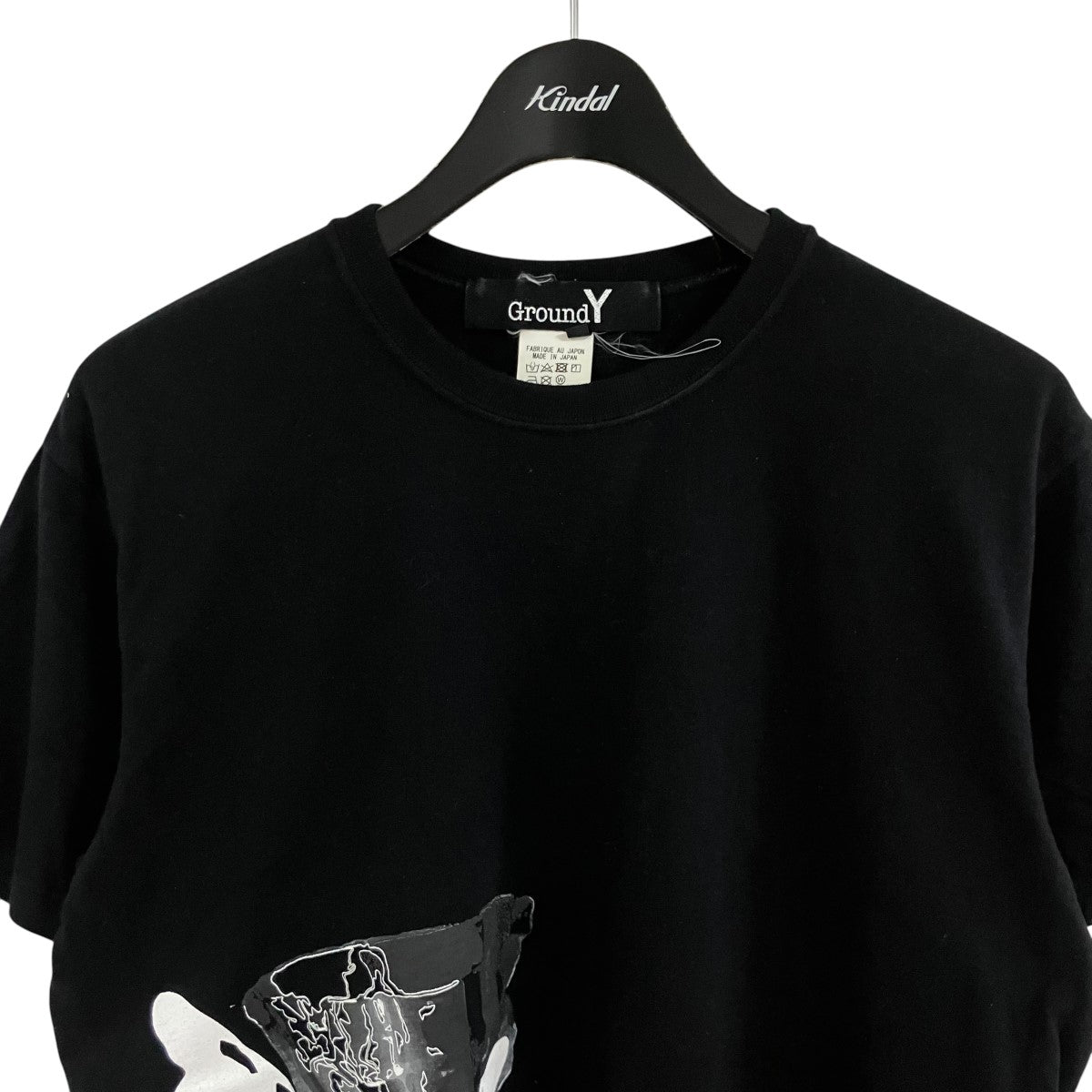 GROUND Y プリントTシャツ 古着・中古-2枚目のアイテム画像