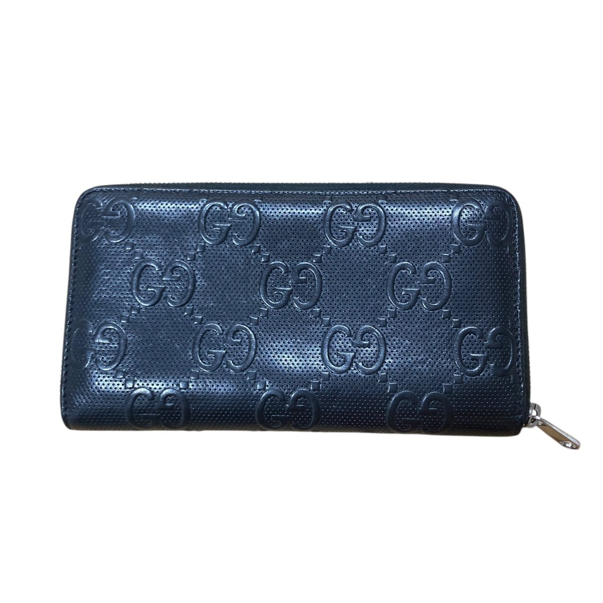 GUCCI(グッチ) GGエンボスラウンドジップウォレット 625563 496035