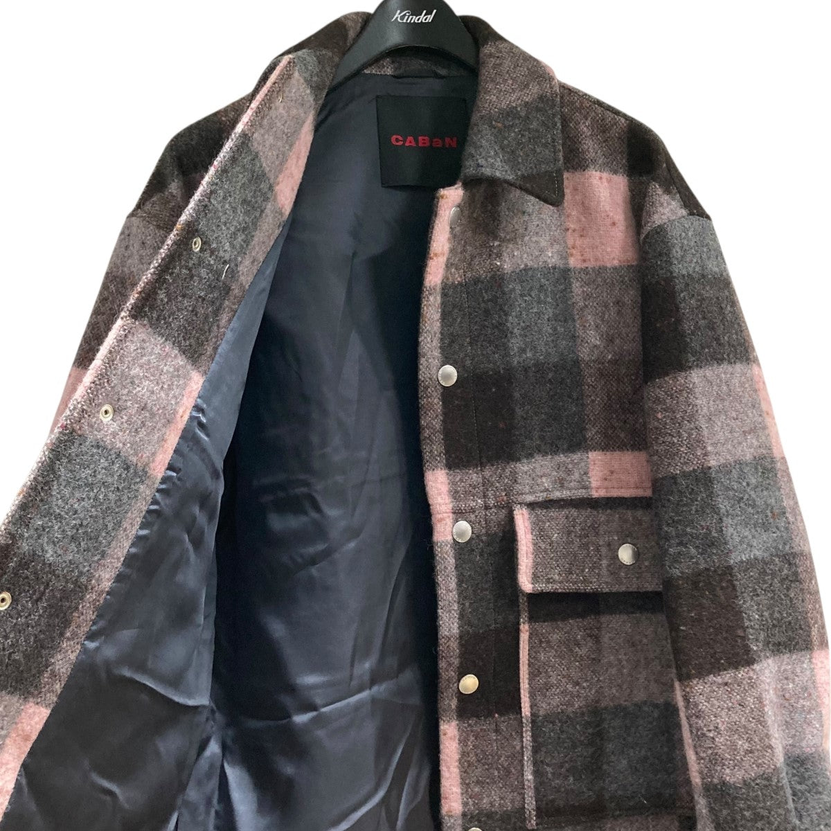CABaN(キャバン) チェックメルトンジャケット59-08-34-08002 59-08-34