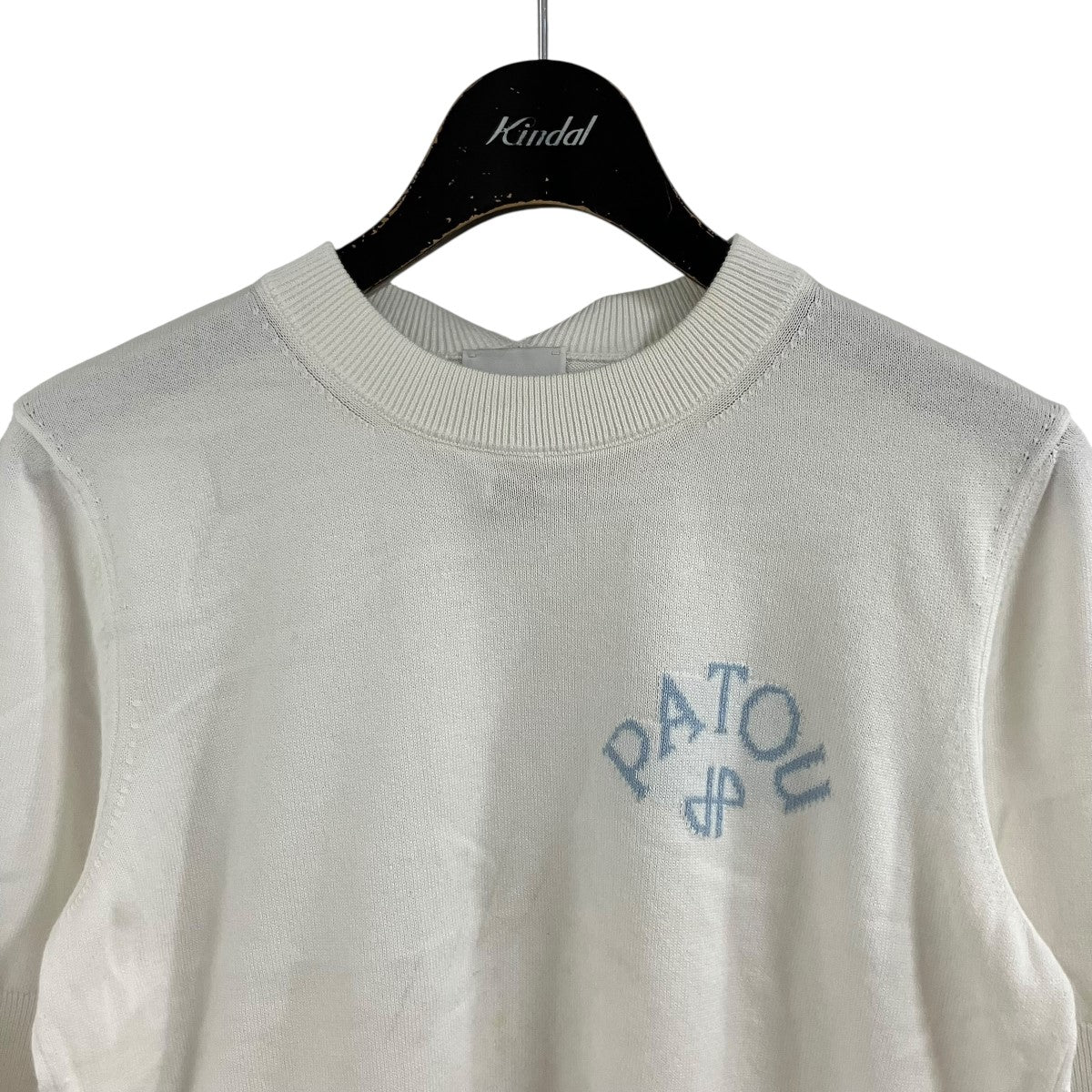 Patou オーガニックコットン リボンTシャツ 古着・中古-2枚目のアイテム画像