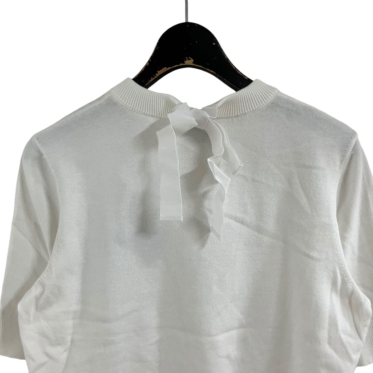 Patou オーガニックコットン リボンTシャツ 古着・中古-5枚目のアイテム画像