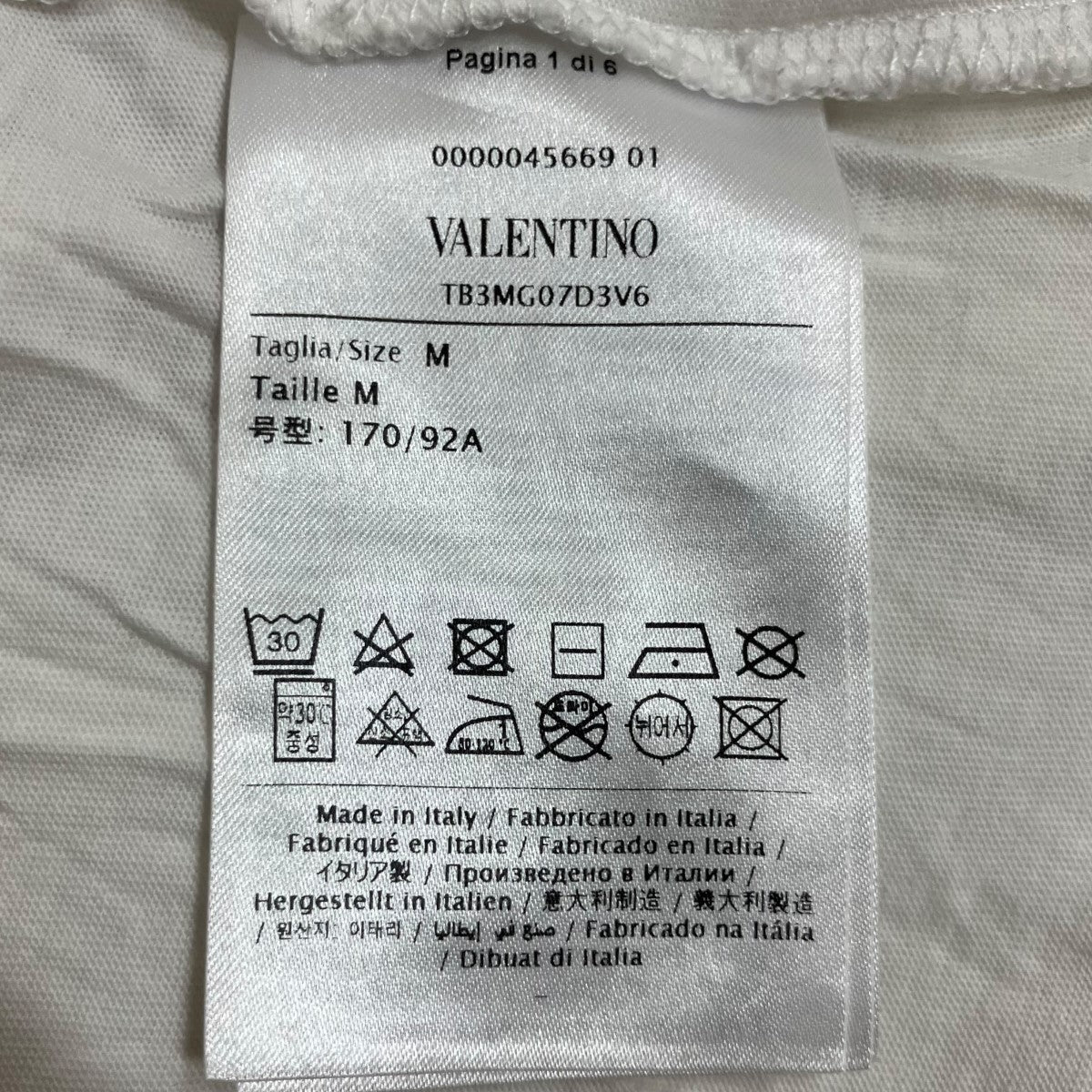 VALENTINO クルーネックTシャツ 古着・中古-9枚目のアイテム画像