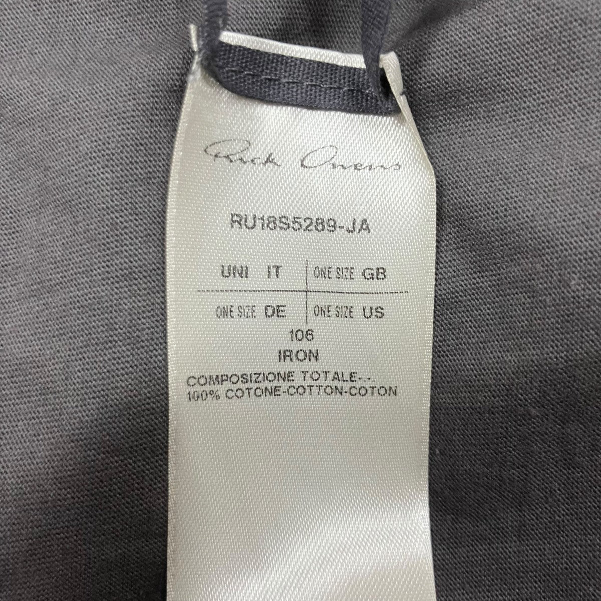 RICK OWENS ノースリーブTシャツ 古着・中古-5枚目のアイテム画像